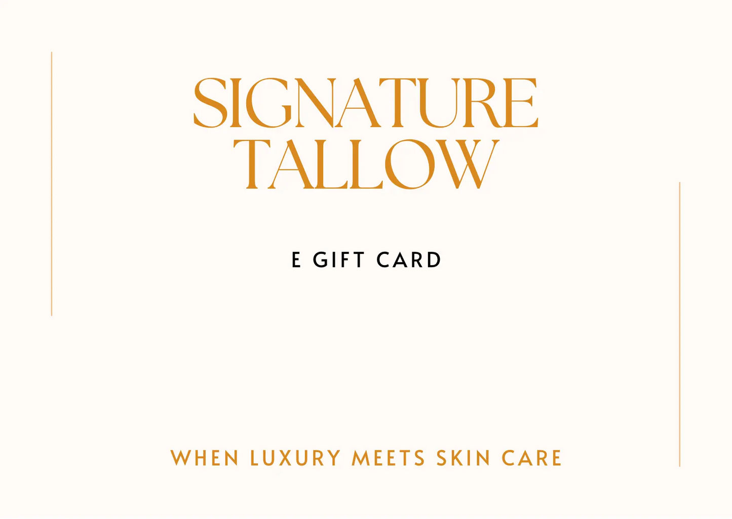 Signature Tallow Gift Card Signature Tallow