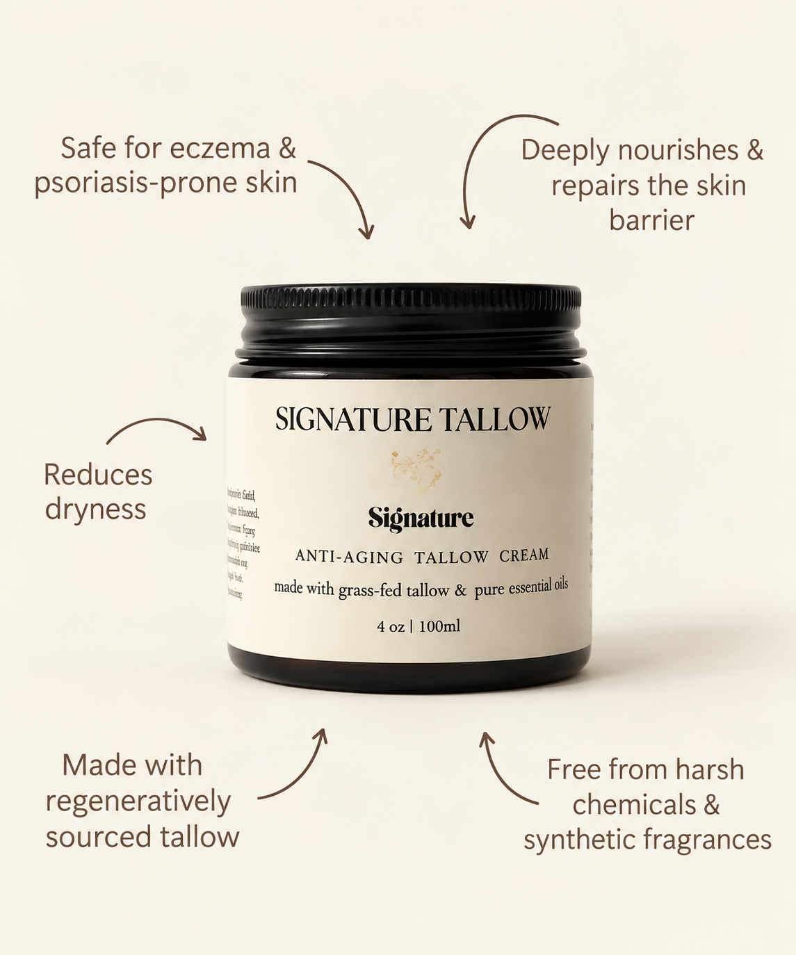 Tallow Cream Trio Set Signature Tallow