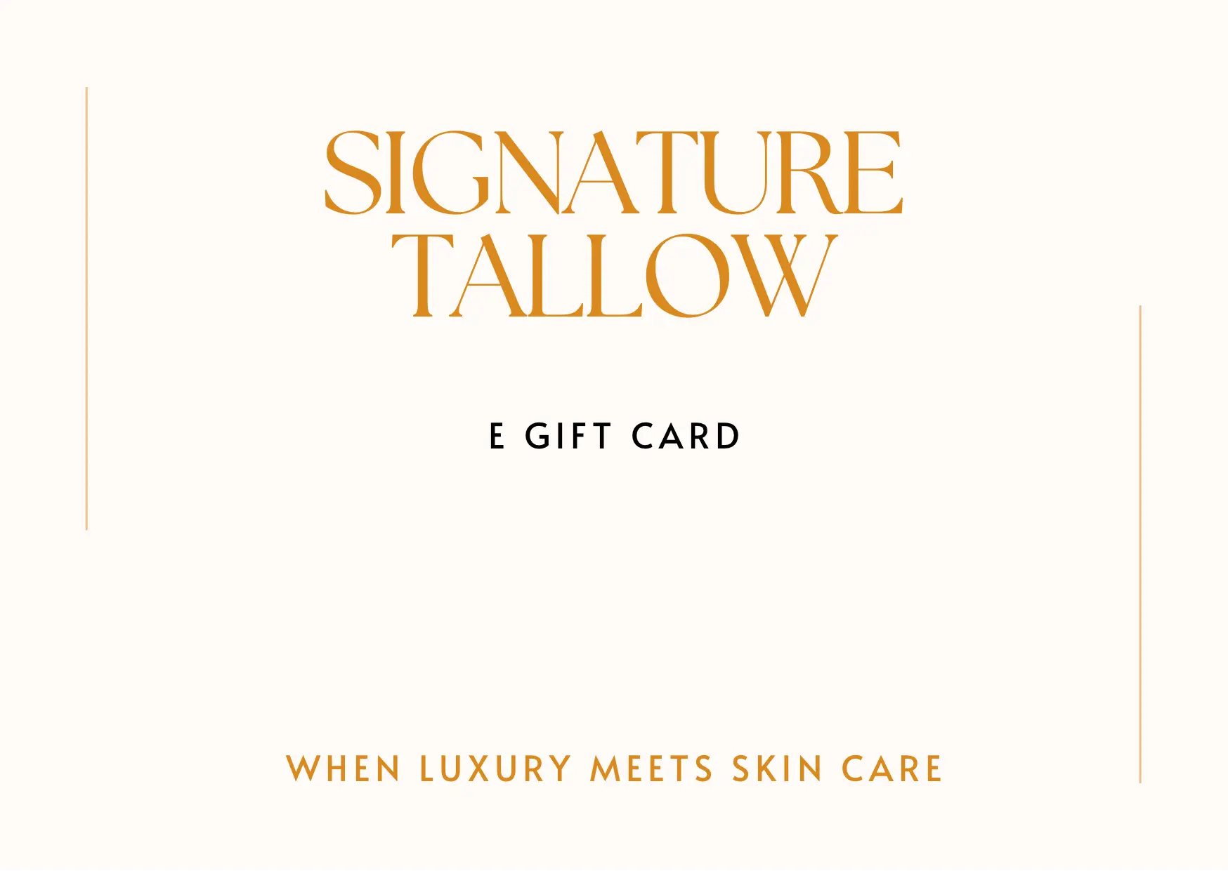 Signature Tallow Gift Card Signature Tallow